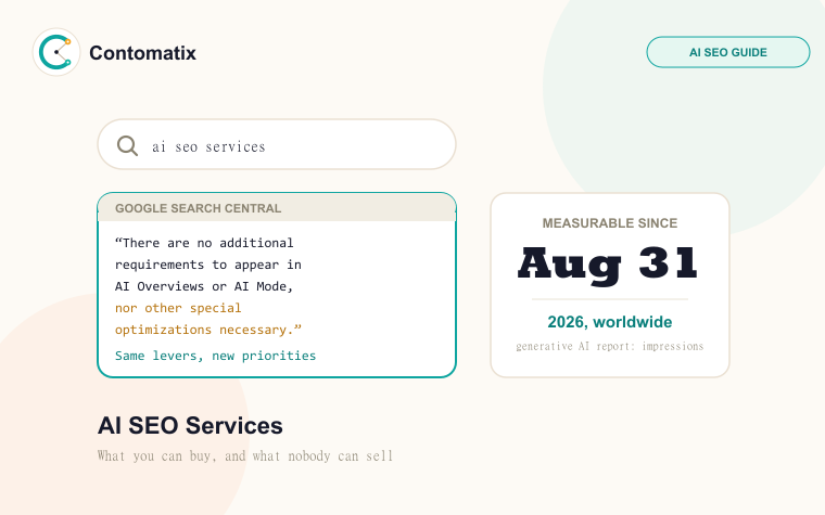 AI SEO Services: The Complete 2026 Guide to What You Buy