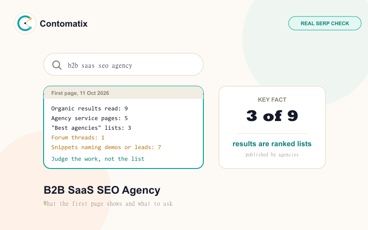 B2B SaaS SEO Agency: A Verified 2026 Guide to Choosing One