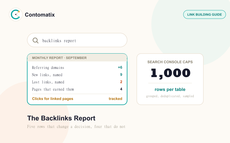 Backlinks Report: The Complete 2026 Template and Checklist