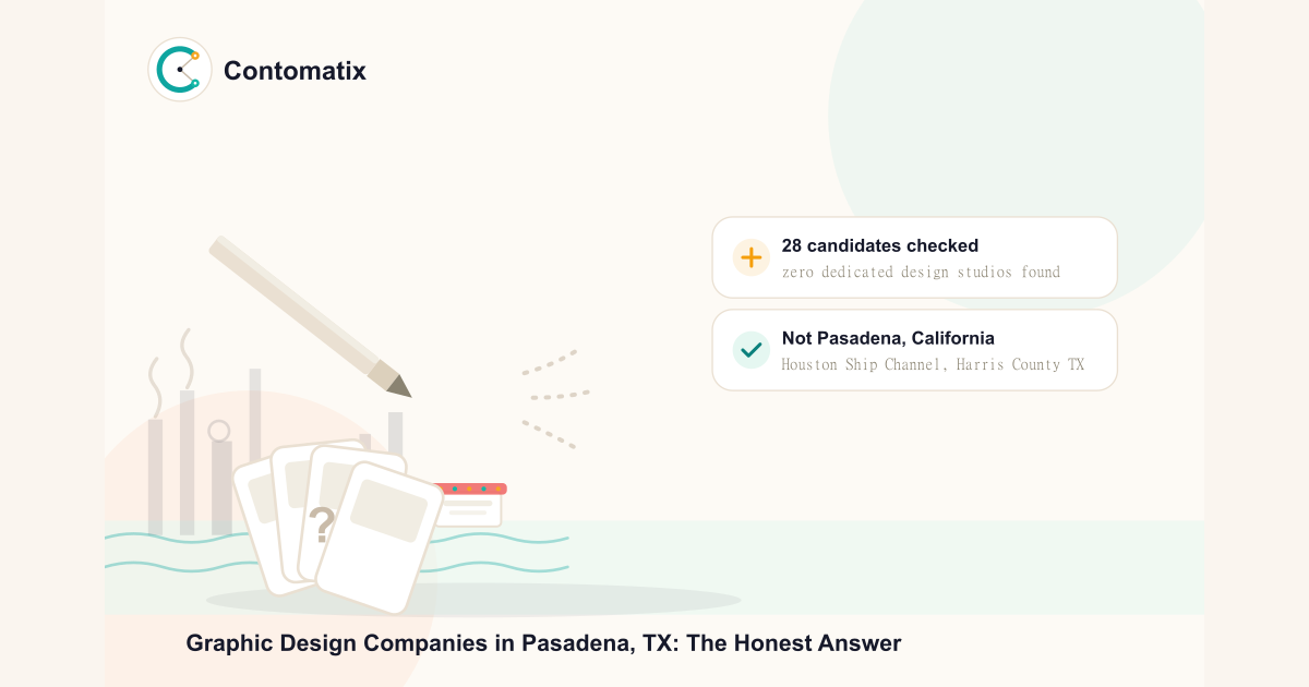 Why Pasadena, TX Has No Verified Graphic Design Studios