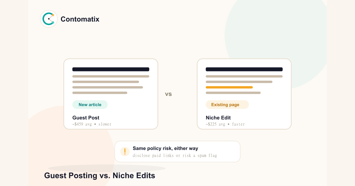 Guest Posting vs. Niche Edits: The Complete 2026 SEO Guide
