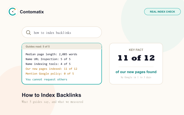 How to Index Backlinks: What Google Allows, and What Works