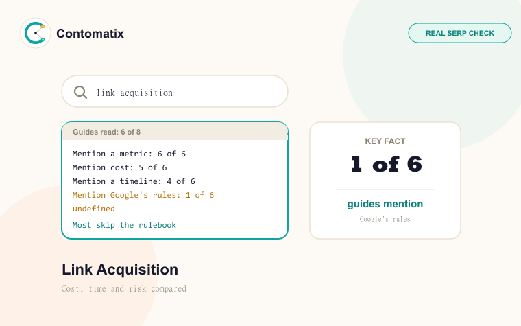 Link Acquisition: 6 Top Guides Compared on Cost and Risk