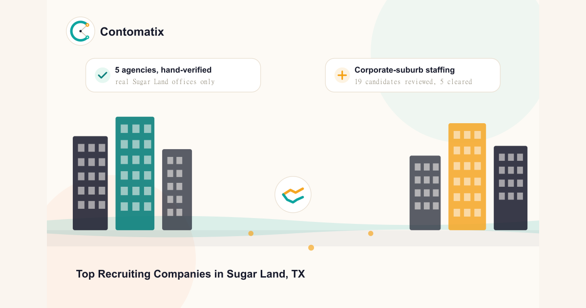 Top 5 Recruiting Agencies in Sugar Land, TX: 2026 Guide