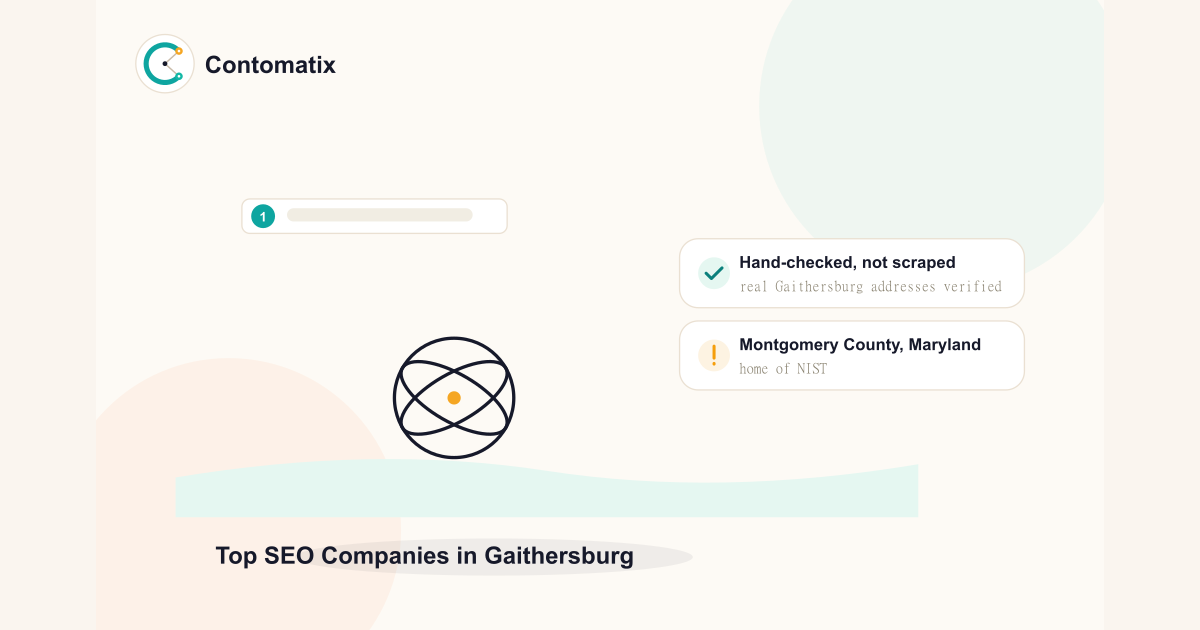 Top 3 SEO Companies Serving Gaithersburg, MD in 2026