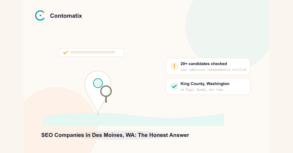SEO Companies in Des Moines, WA: The Honest 2026 Answer
