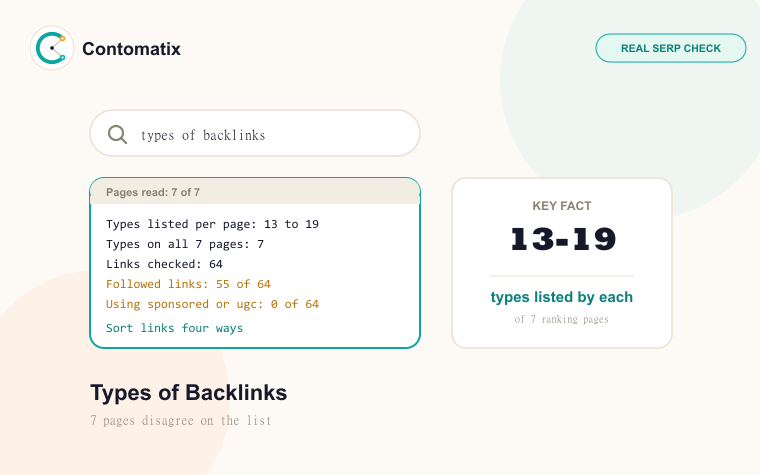 Types of Backlinks: 4 Ways to Sort Any Link, Not a Long List