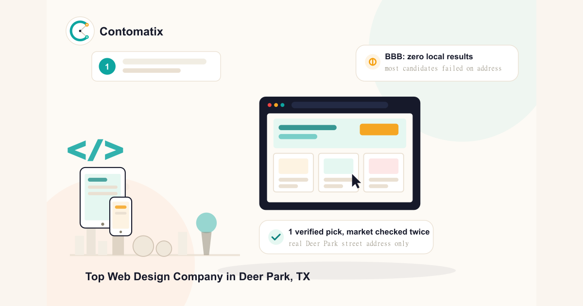 One Verified Web Design Company for Deer Park, TX Buyers