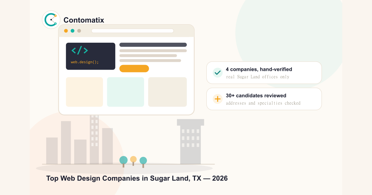 Top 4 Verified Web Design Companies in Sugar Land, TX 2026
