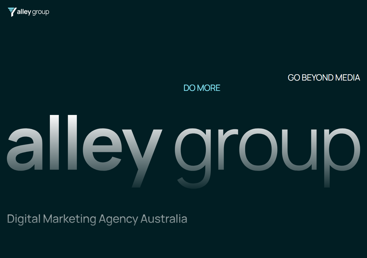 Alley Group homepage screenshot, a digital marketing agency with a North Sydney office, formerly trading as Indago Digital before its 2024 acquisition