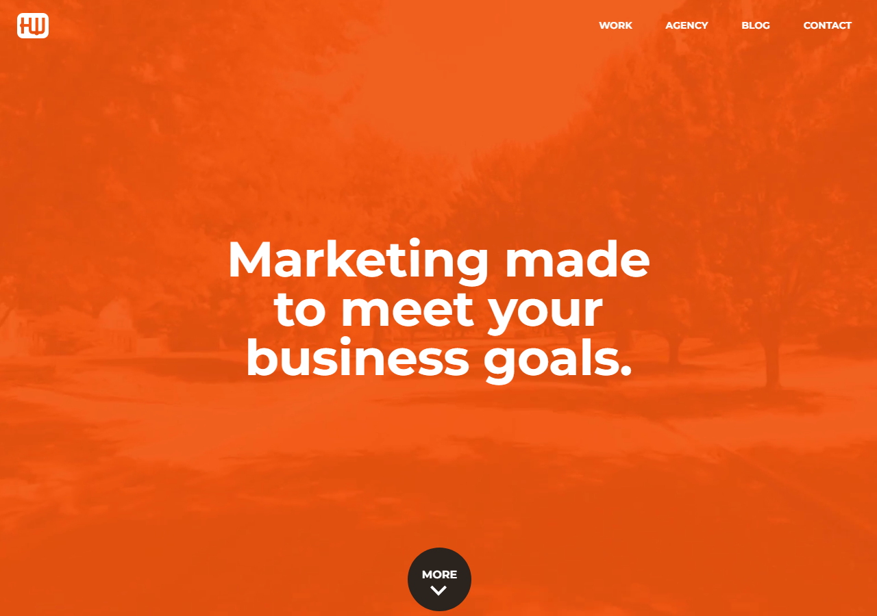 Howerton+White homepage screenshot, an integrated advertising and marketing agency headquartered on East Douglas Avenue in downtown Wichita, Kansas