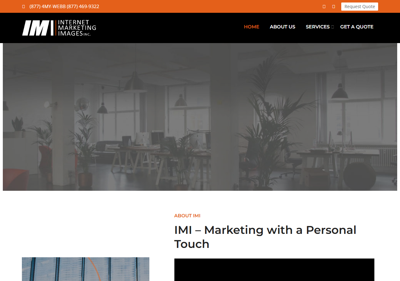Internet Marketing Images homepage screenshot, a digital marketing agency headquartered in McKinney, Texas